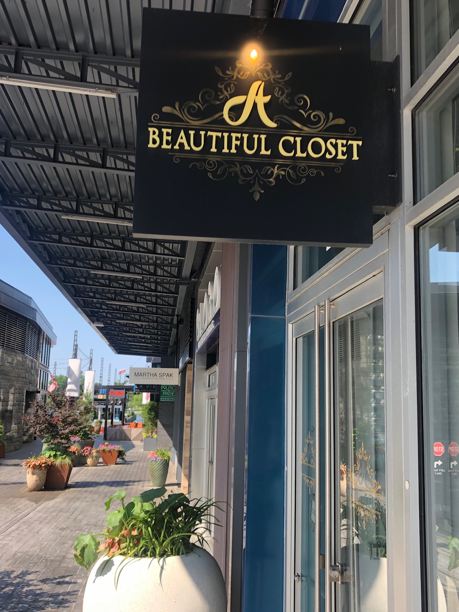 beautiful closet sign