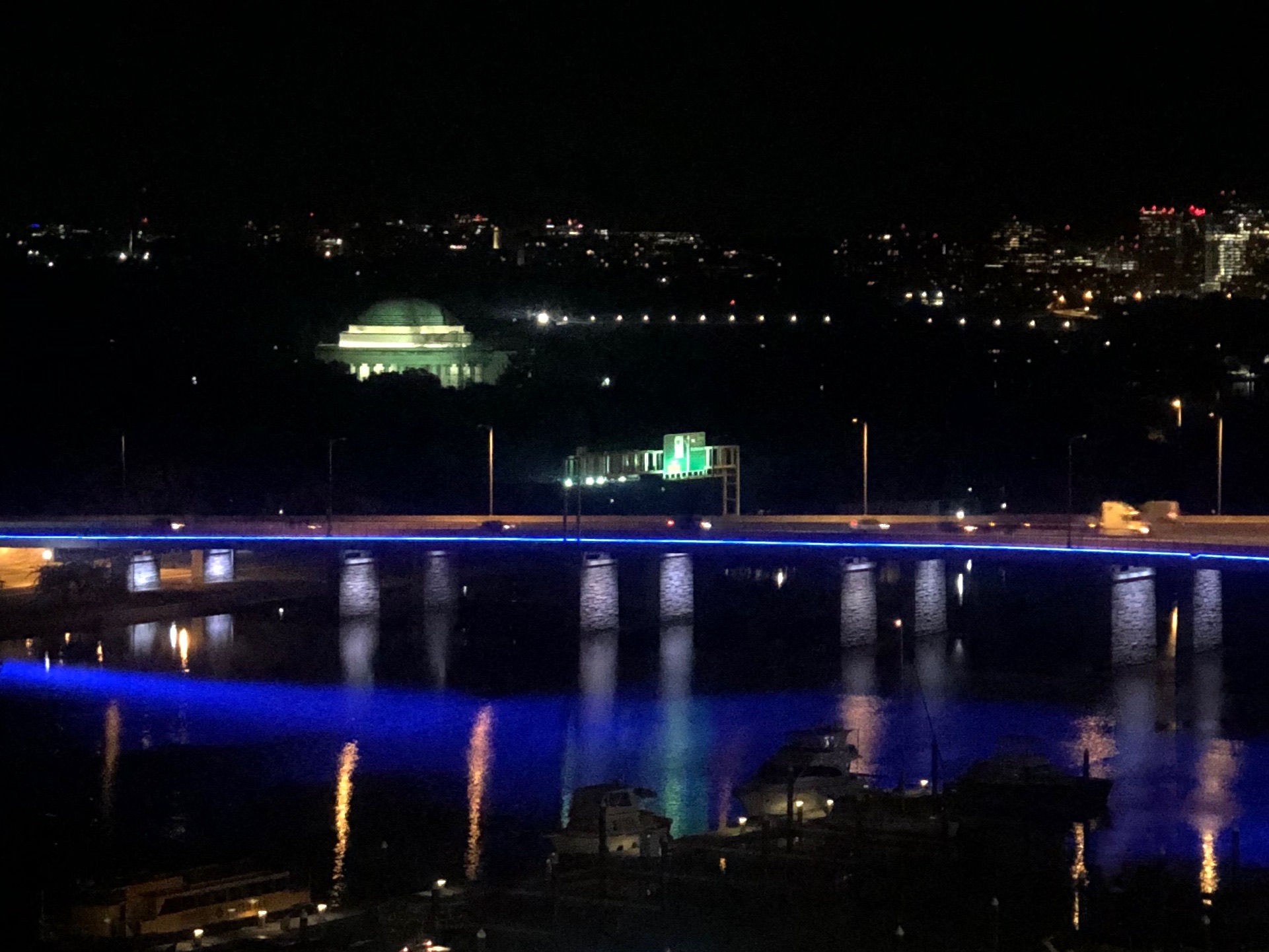 case bridge at night