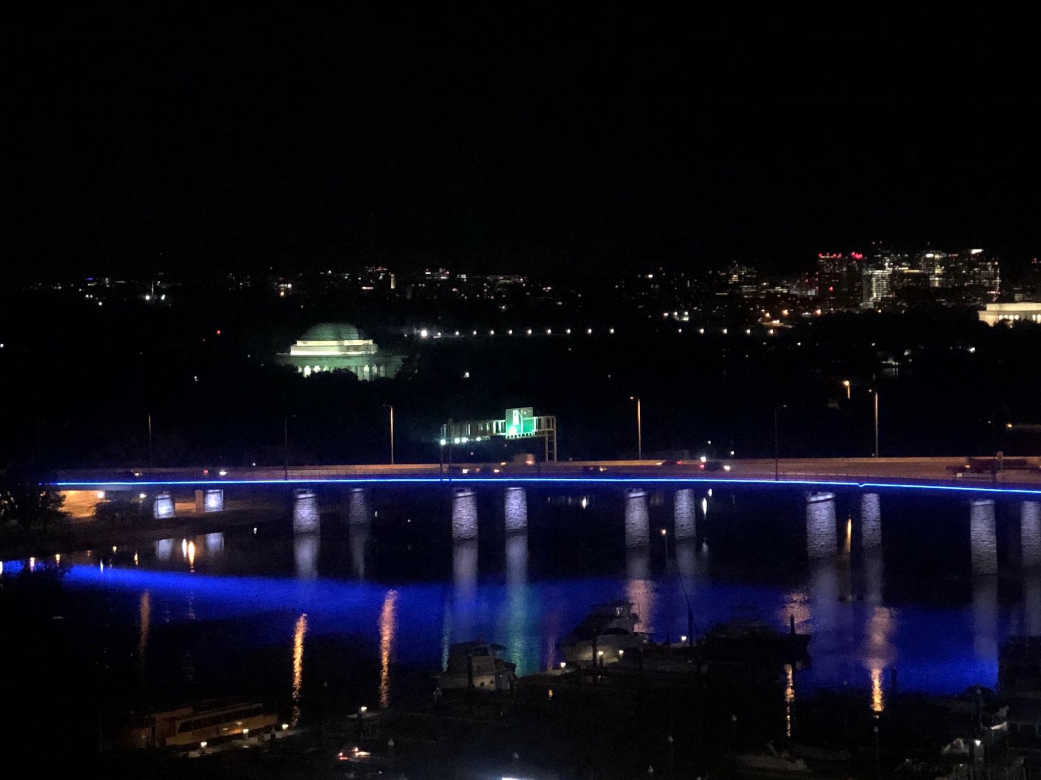 Case bridge at night