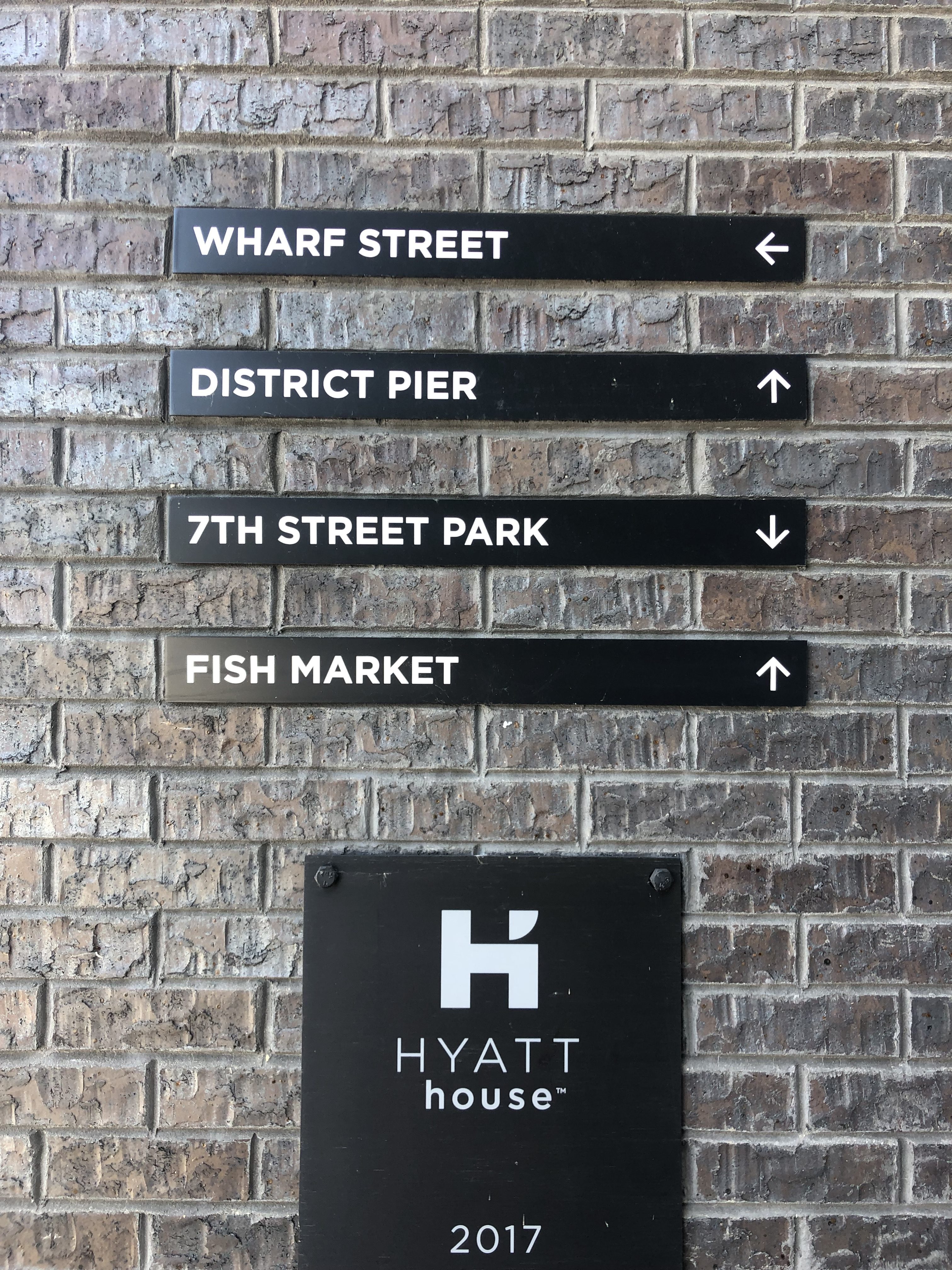 Wharf signs