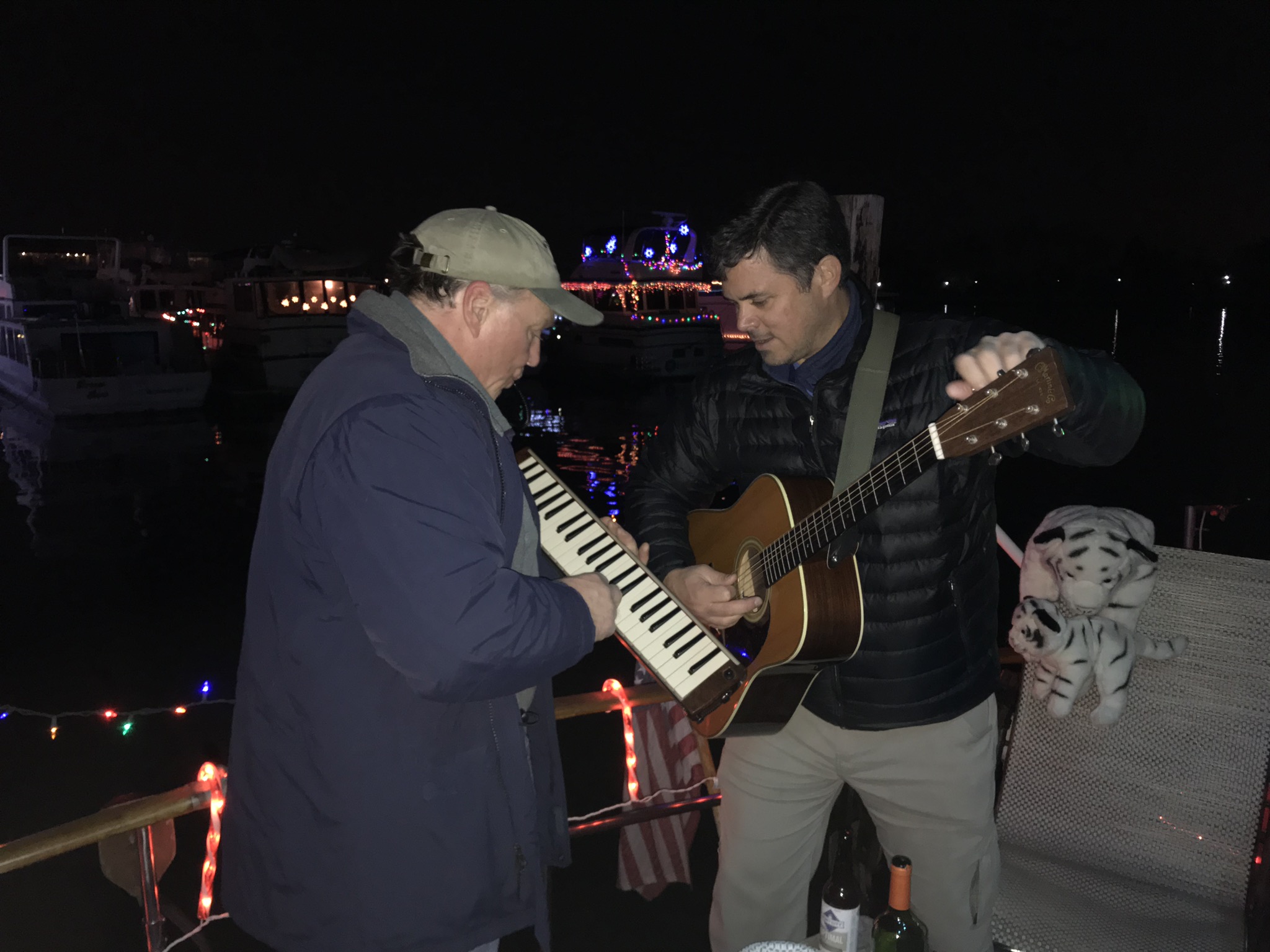 boatlift, gangplank, parade of lights