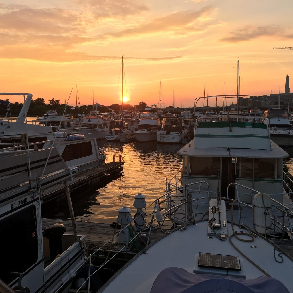 Boatlife at Gangplank Marina, sunset