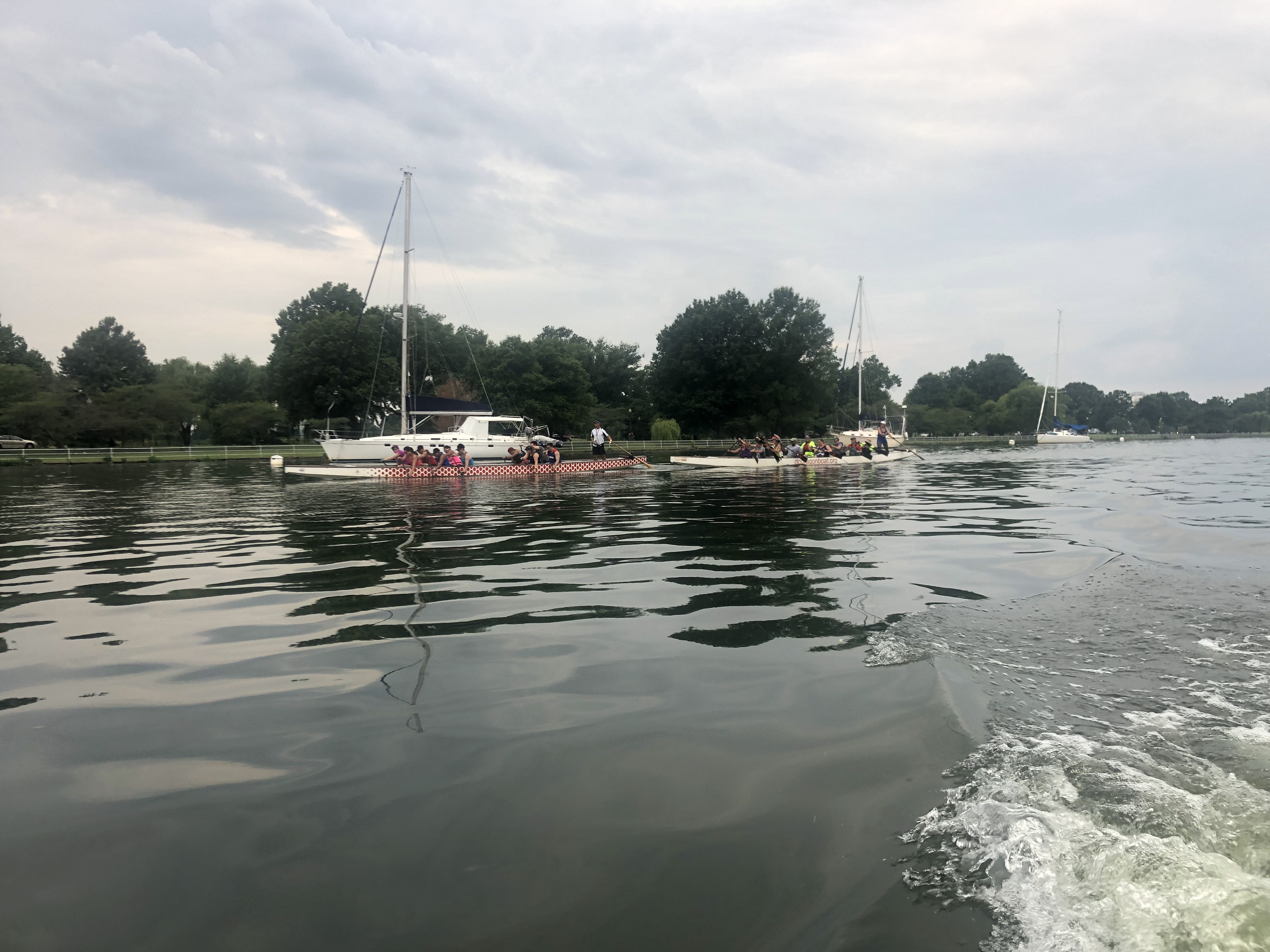 dragon boat on washington channel at Wharf