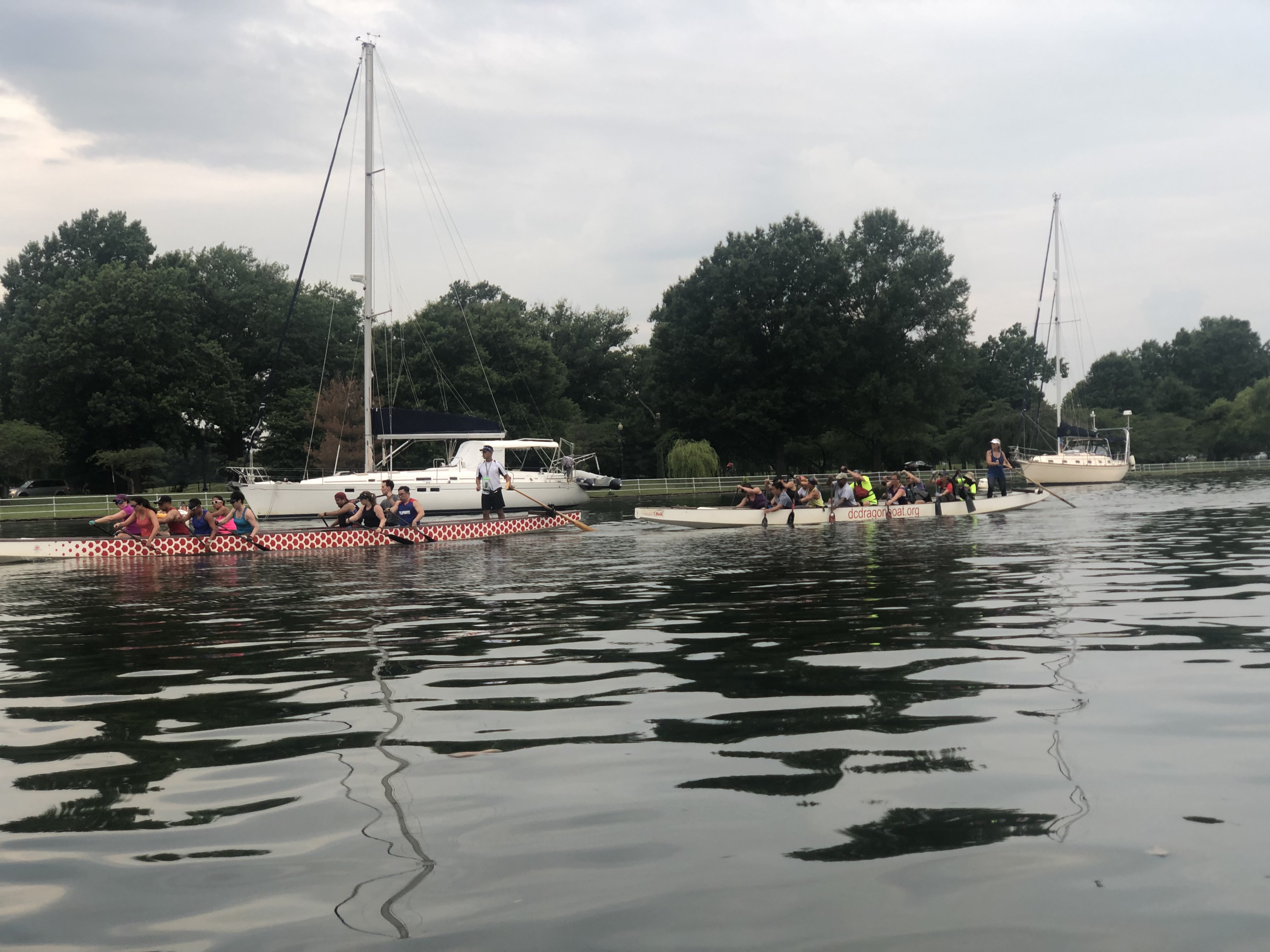 dragon boat on washington channel at Wharf