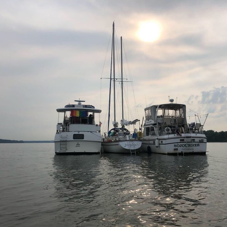 big yacht at the wharf dc